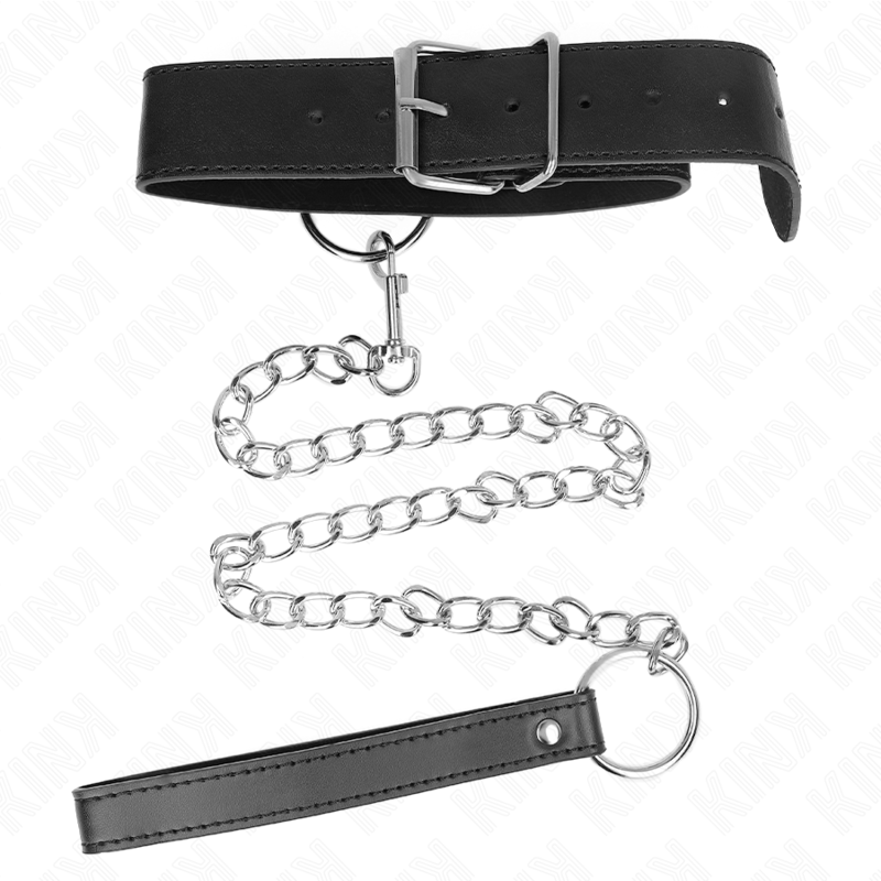 KINK - COLAR COM TRELA MODELO BÁSICO 4 AJUSTÁVEL 36-43 CM