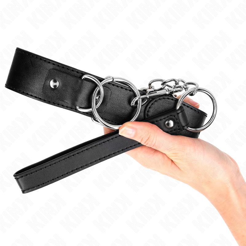 KINK - COLAR COM TRELA MODELO BÁSICO 4 AJUSTÁVEL 36-43 CM