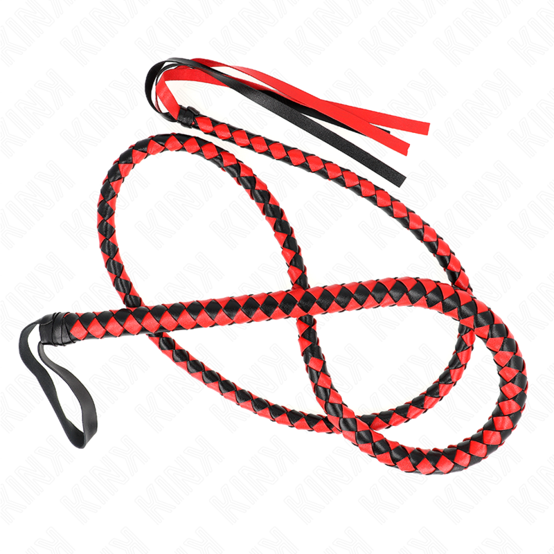 KINK - CHICOTE SERPENTE LONGO VERMELHO 210 CM