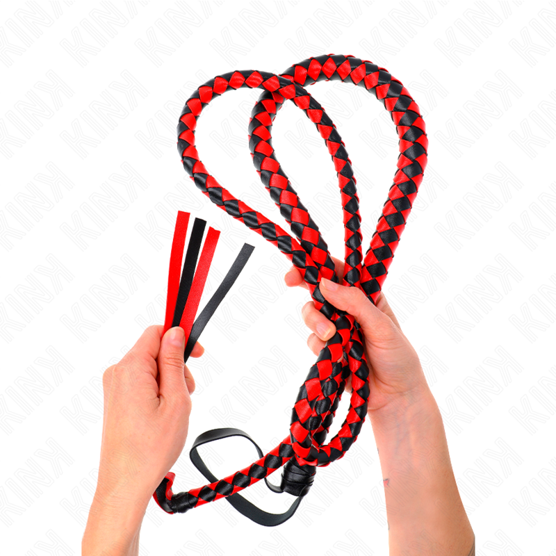KINK - CHICOTE SERPENTE LONGO VERMELHO 210 CM