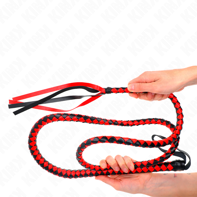KINK - CHICOTE SERPENTE LONGO VERMELHO 210 CM