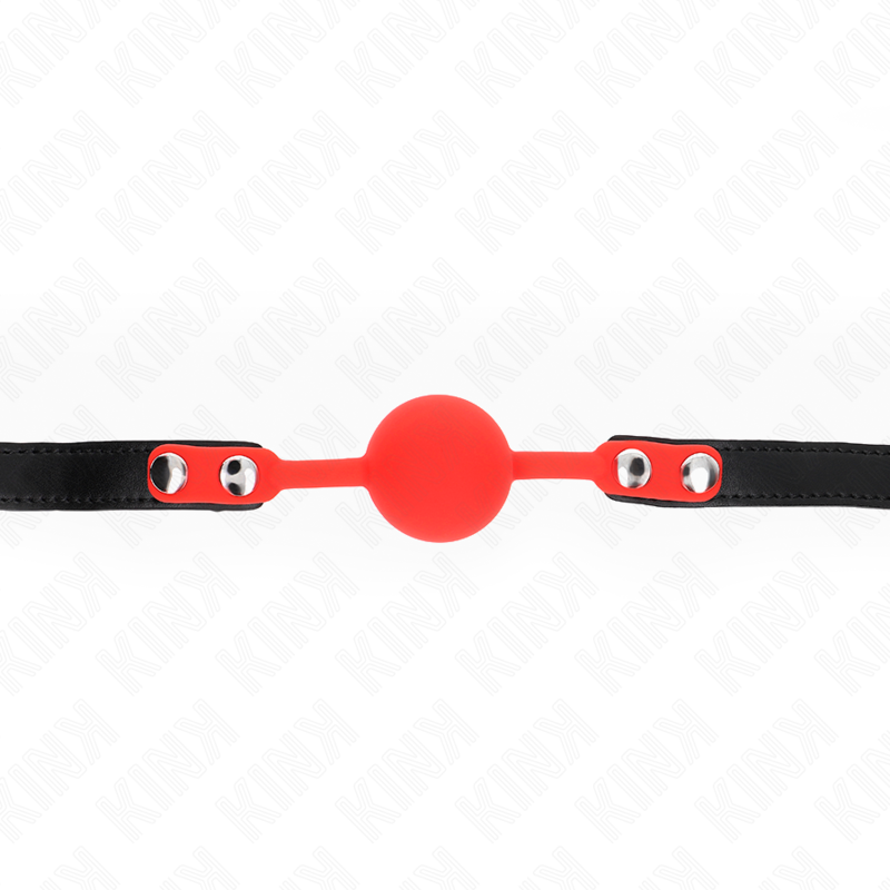 KINK - MORDAÇA COM BOLA 4 CM EM SILICONE COM CADEADO 60 x 2 CM