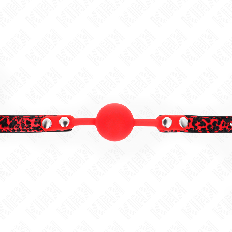 KINK - MORDAÇA COM BOLA 4 CM EM SILICONE MODELO 2 60 x 2 CM