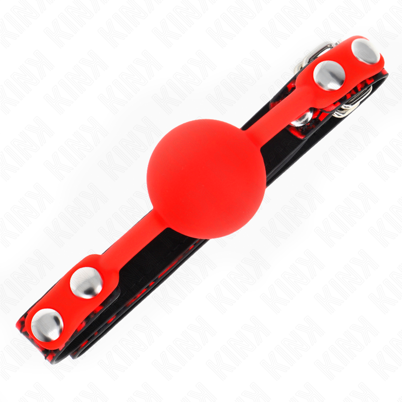 KINK - MORDAÇA COM BOLA 4 CM EM SILICONE MODELO 2 60 x 2 CM