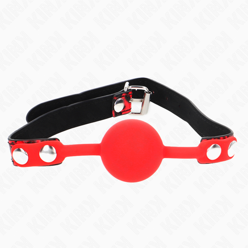 KINK - MORDAÇA COM BOLA 4 CM EM SILICONE MODELO 2 60 x 2 CM