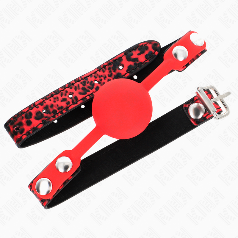 KINK - MORDAÇA COM BOLA 4 CM EM SILICONE MODELO 2 60 x 2 CM