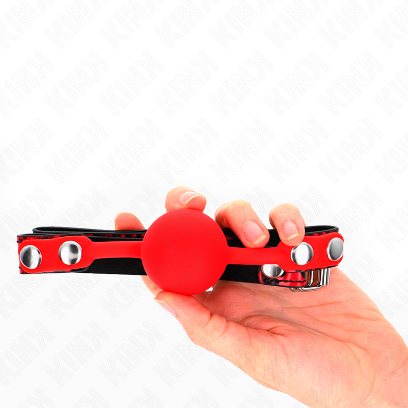 KINK - MORDAÇA COM BOLA 4 CM EM SILICONE MODELO 2 60 x 2 CM
