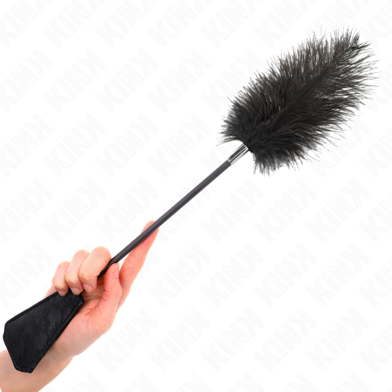 KINK - PLUMAS DE AVESTRUZ PARA COSQUINHAS COM PÁ EM RENDA 56 CM