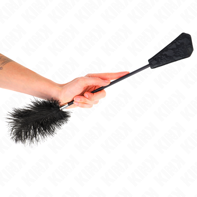 KINK - PLUMAS DE AVESTRUZ PARA COSQUINHAS COM PÁ EM RENDA 56 CM
