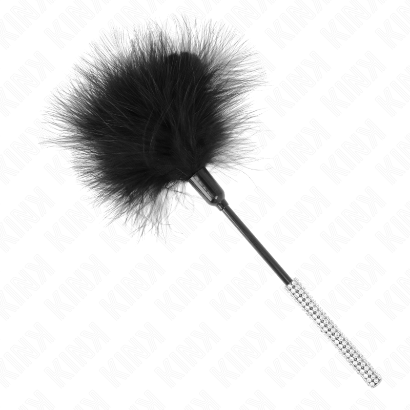 KINK - PLUMAS PARA COSQUINHAS COM CABO EM DIAMANTES DE IMITAÇÃO 27 CM