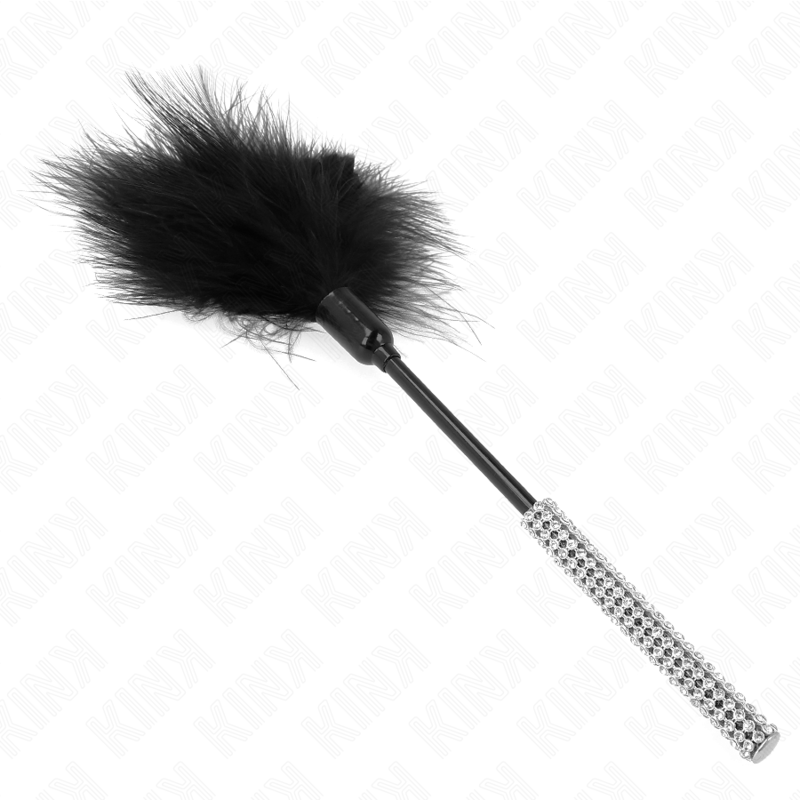 KINK - PLUMAS PARA COSQUINHAS COM CABO EM DIAMANTES DE IMITAÇÃO 27 CM