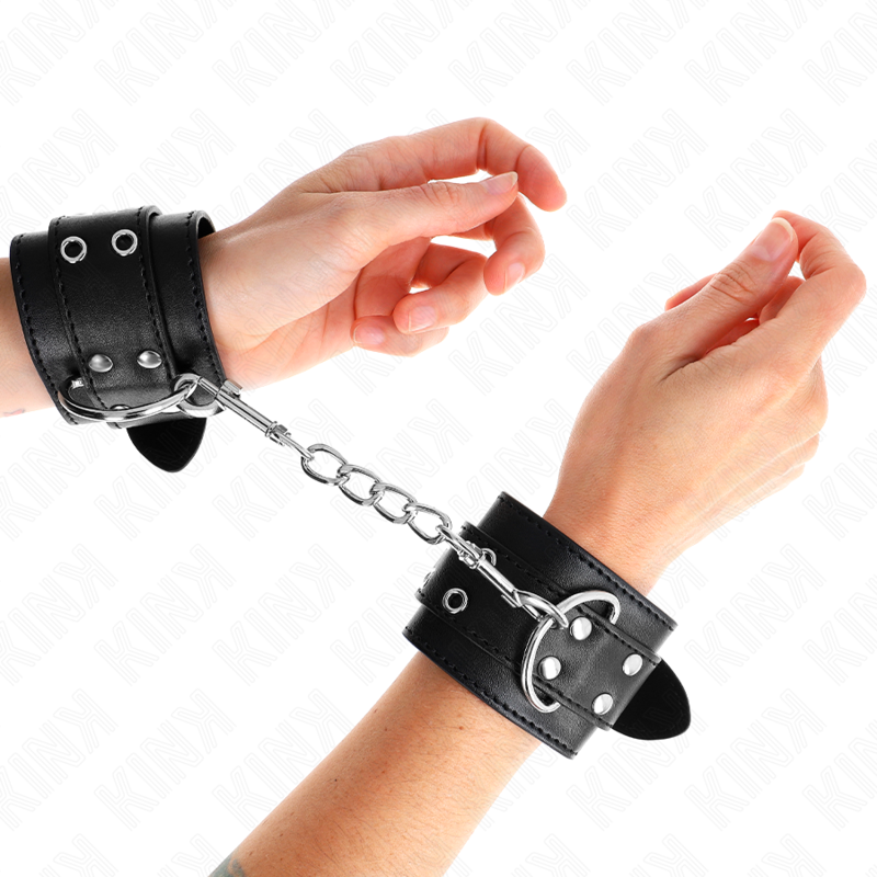 KINK - ALGEMAS COM DUPLA LINHA DE TACHAS PRETAS AJUSTÁVEL 19-26 CM