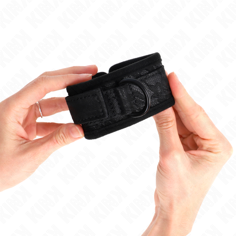 KINK - ALGEMAS EM RENDA E NEOPRENE AJUSTÁVEL PRETAS 20-29 CM X 5 CM