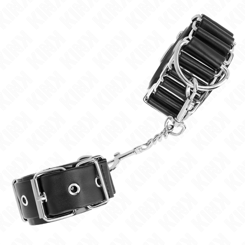 KINK - ALGEMAS FINAS EM FORMA DE DOBRADIÇA PRETAS AJUSTÁVEL 16-22 CM X 3.5 CM