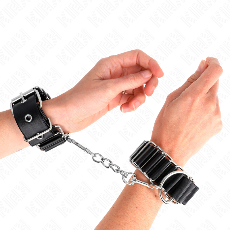 KINK - ALGEMAS FINAS EM FORMA DE DOBRADIÇA PRETAS AJUSTÁVEL 16-22 CM X 3.5 CM