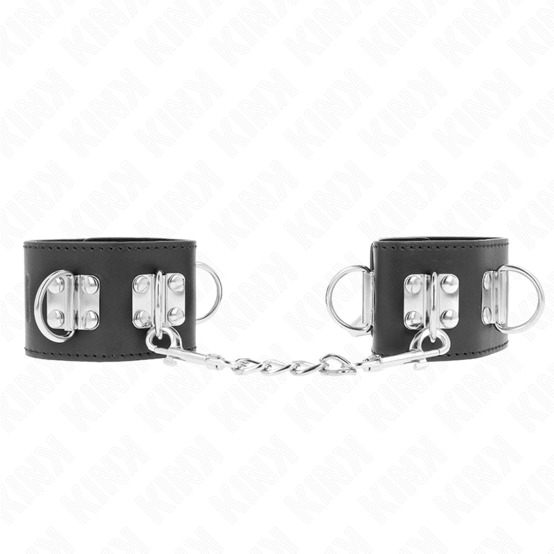 KINK - ALGEMAS MULTIPOSIÇÃO COM FECHO COM CADEADO PRETAS AJUSTÁVEL 16-23 CM X 5.5 CM