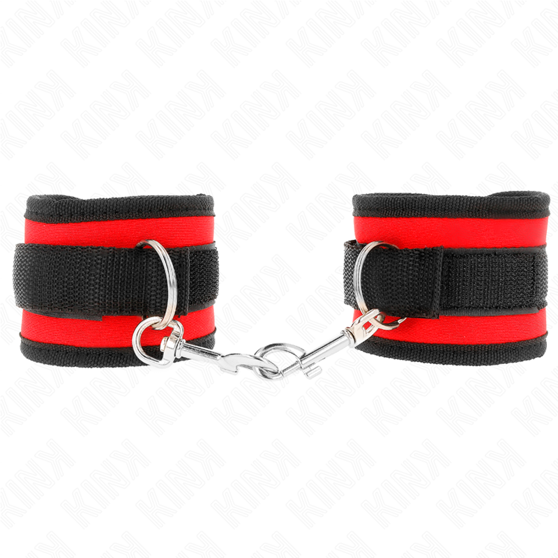 KINK - ALGEMAS EM NYLON VERMELHO/PRETO MODELO 2 AJUSTÁVEL 18-35 CM X 6 CM