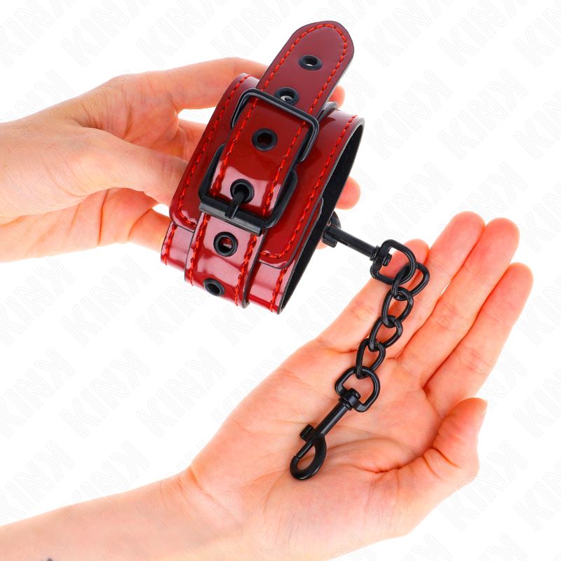 KINK - ALGEMAS DE PULSO VERMELHO ESCURO 23 X 5 CM