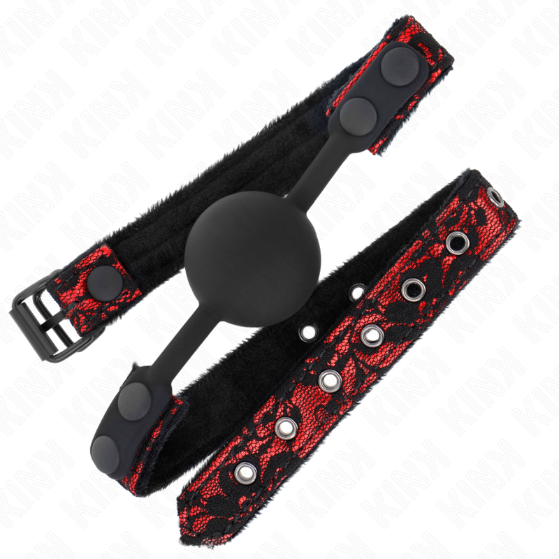 KINK - MORDAÇA COM BOLA 4 CM EM SILICONE SCANDAL MODELO 1 65 x 2 CM