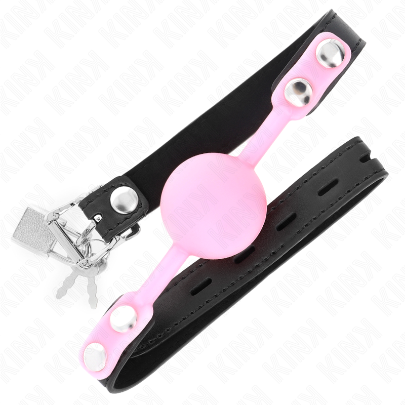 KINK - MORDAÇA COM BOLA 4 CM EM SILICONE LUMINOSA 60 x 2 CM