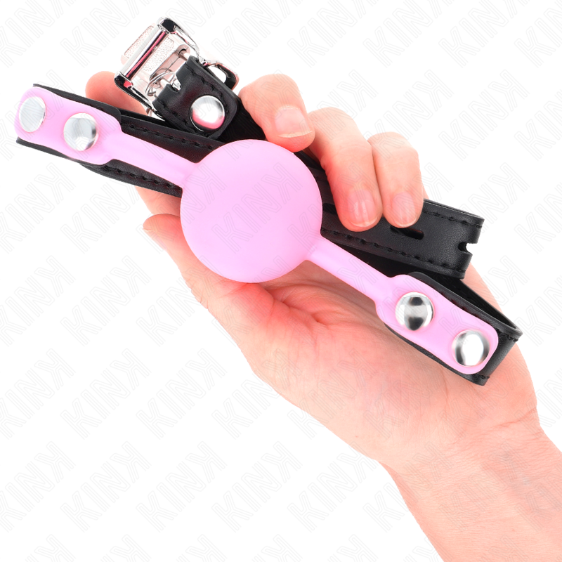 KINK - MORDAÇA COM BOLA 4 CM EM SILICONE LUMINOSA 60 x 2 CM