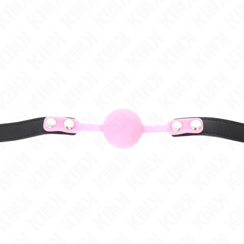 KINK - MORDAÇA COM BOLA 4 CM EM SILICONE LUMINOSA 60 x 2 CM