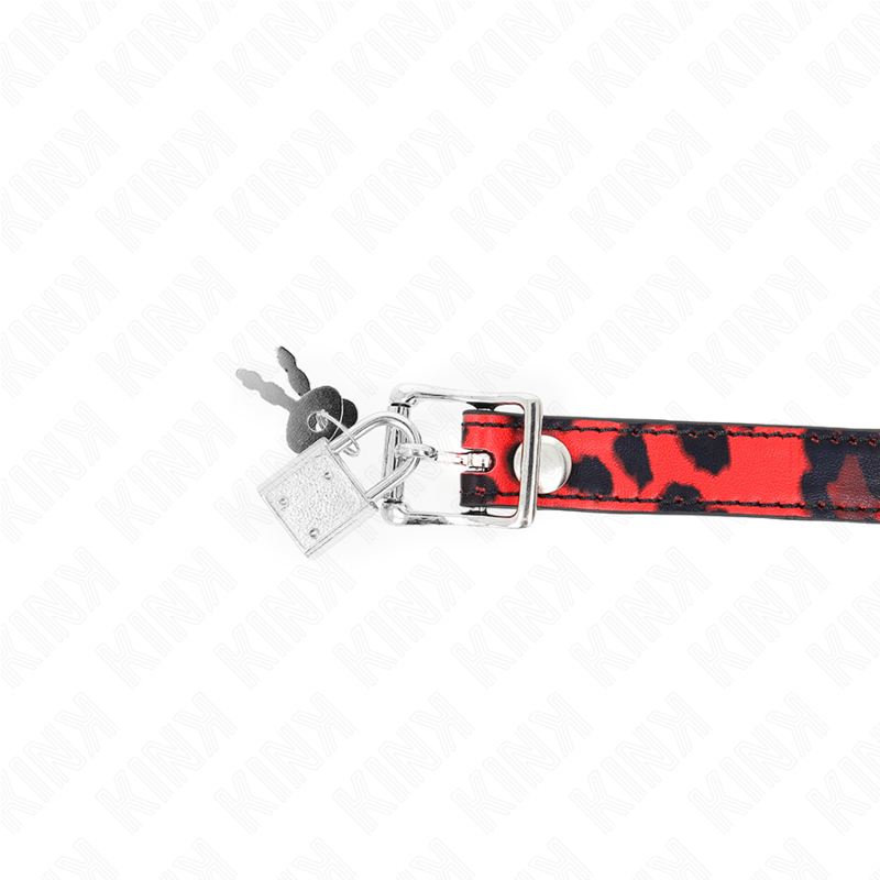 KINK - MORDAÇA COM BOLA 4 CM EM SILICONE MODELO 2 COM CADEADO 60 x 2 CM