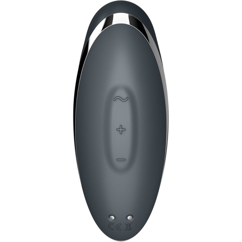 SATISFYER - TAP & CLIMAX 2 VIBRADOR & ESTIMULADOR CINZA