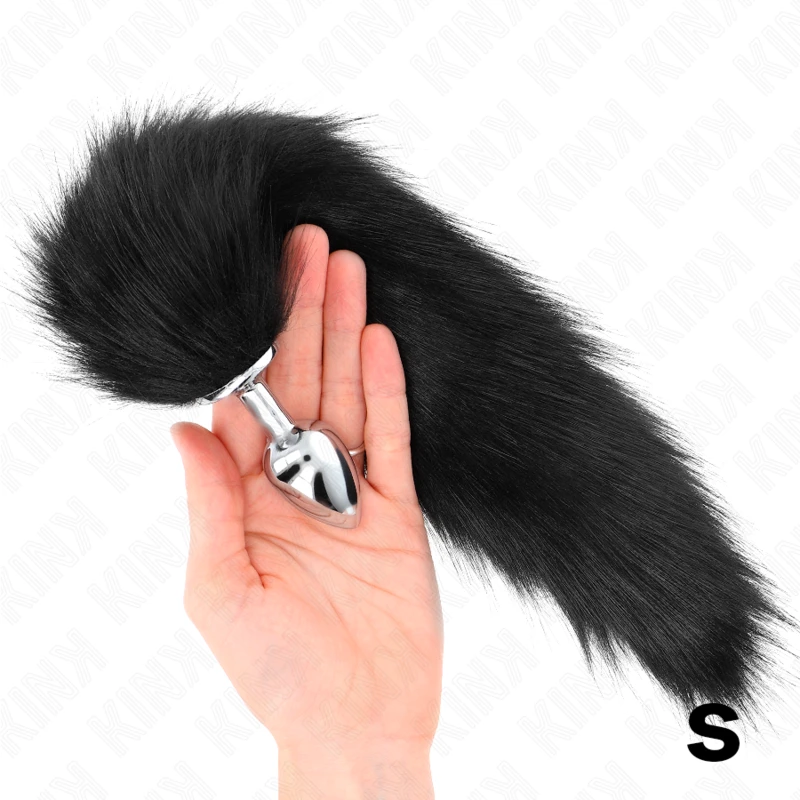 PLUG ANAL 7 X 3 CM COM CAUDA SINTÉTICA 40 CM - Sex Shop Sexy