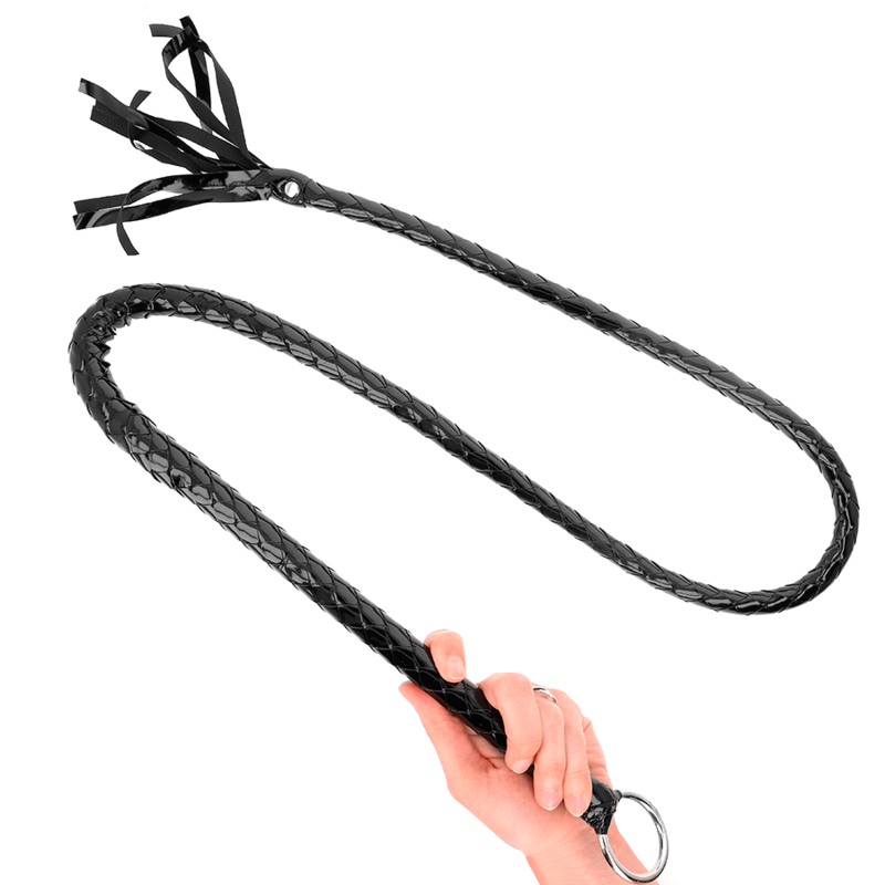 KINK - CHICOTE LONGO EM PVC BRILHANTE 138 CM