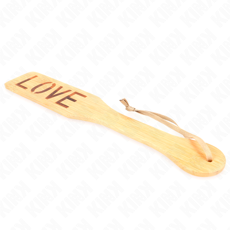 KINK - PÁ EM BAMBU PALAVRA LOVE 32 X 5.5 CM