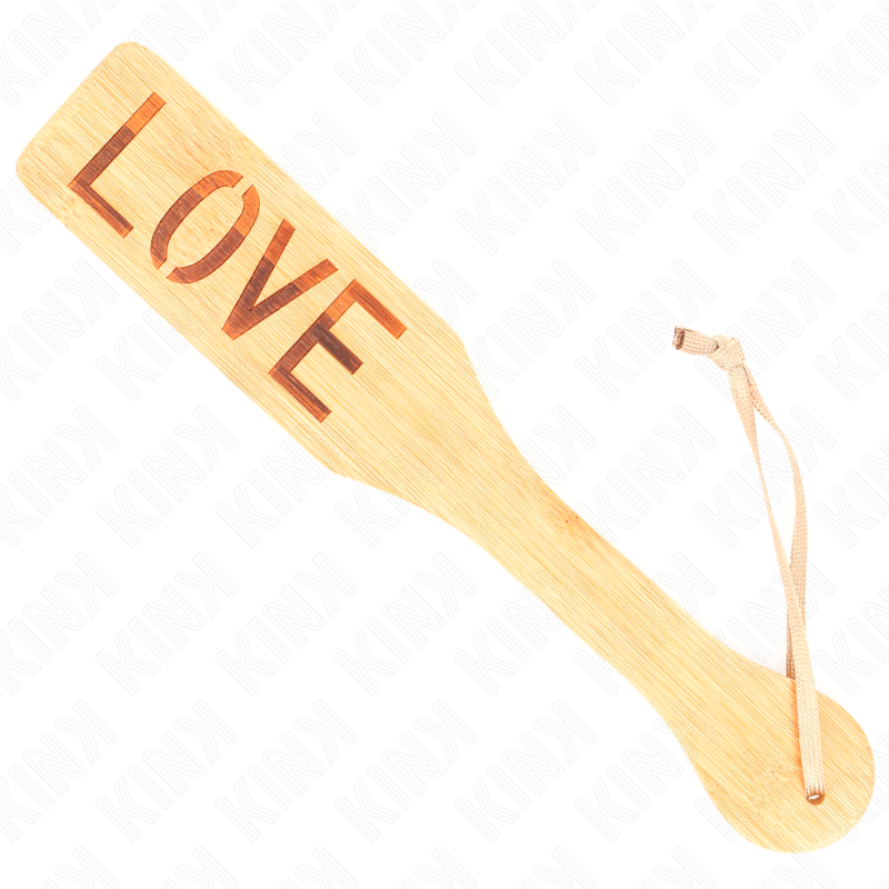 KINK - PÁ EM BAMBU PALAVRA LOVE 32 X 5.5 CM