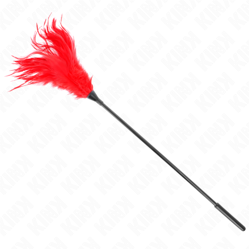 KINK - PLUMAS MÚLTIPLAS PARA COSQUINHAS VERMELHAS 45 CM