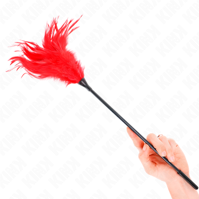 KINK - PLUMAS MÚLTIPLAS PARA COSQUINHAS VERMELHAS 45 CM