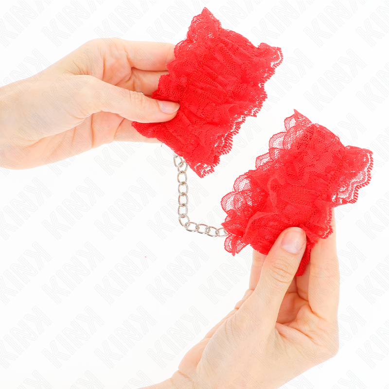 KINK - ALGEMAS ELÁSTICAS EM RENDA VERMELHAS