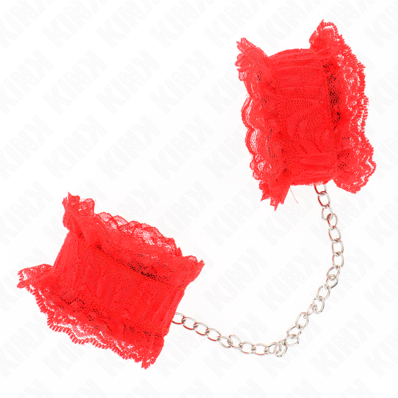 KINK - ALGEMAS ELÁSTICAS EM RENDA VERMELHAS