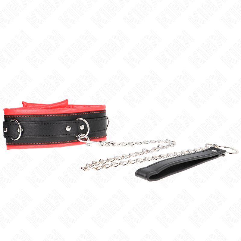 KINK - COLAR COM TRELA 65 CM PESADO MODELO 3 AJUSTÁVEL 36.5-50 CM