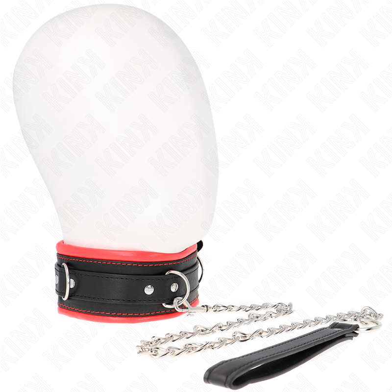 KINK - COLAR COM TRELA 65 CM PESADO MODELO 3 AJUSTÁVEL 36.5-50 CM
