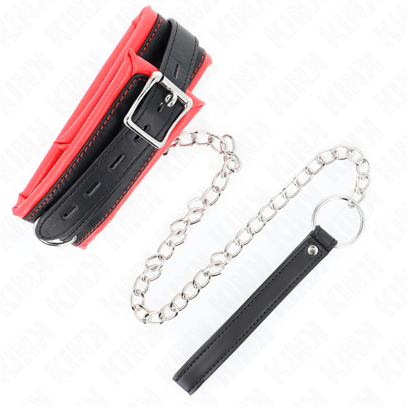 KINK - COLAR COM TRELA 65 CM PESADO MODELO 3 AJUSTÁVEL 36.5-50 CM