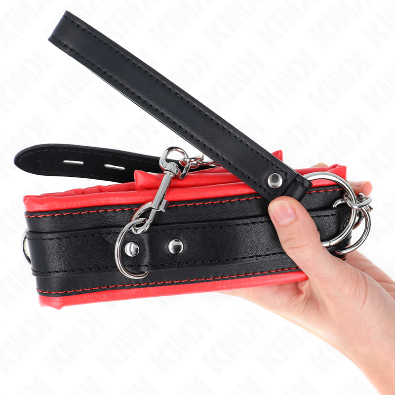 KINK - COLAR COM TRELA 65 CM PESADO MODELO 3 AJUSTÁVEL 36.5-50 CM