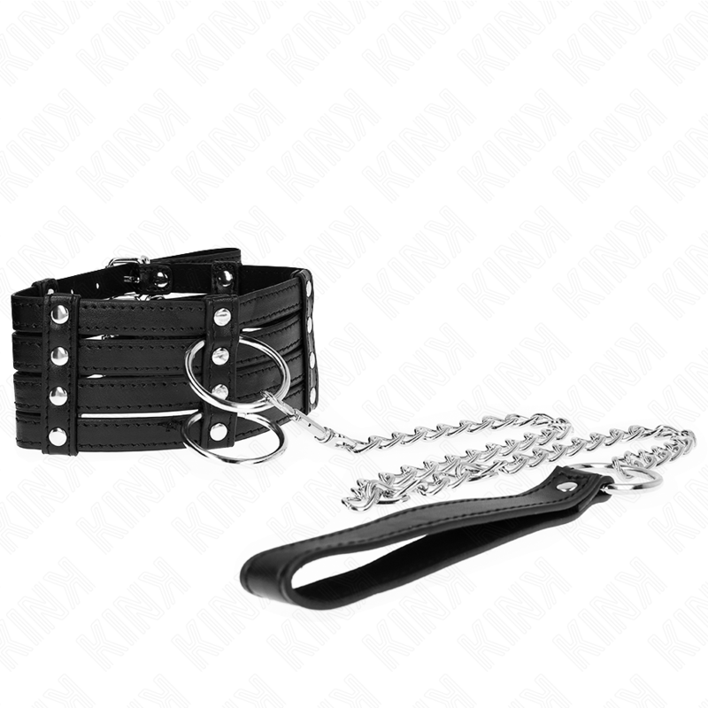 KINK - COLAR COM TRELA 65 CM ESTILO SUB AJUSTÁVEL 35-51 CM X 7 CM