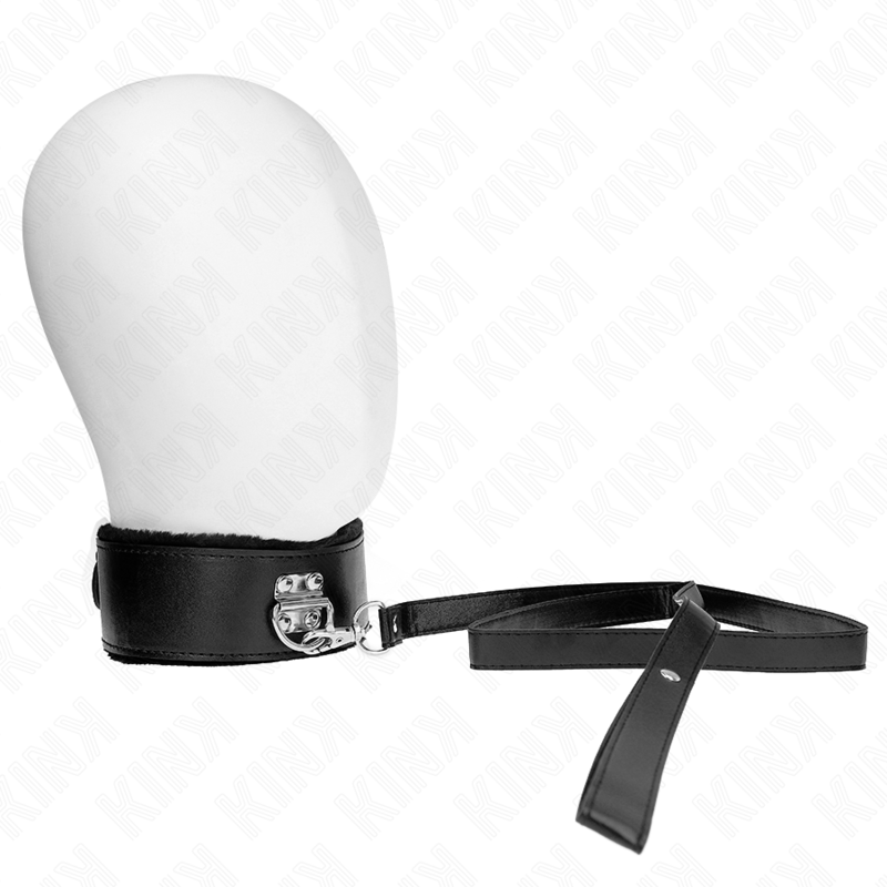 KINK - COLAR COM TRELA 116 CM COM TACHAS PRATEADAS MODELO 4 PRETO AJUSTÁVEL 40-48 CM X 6 CM
