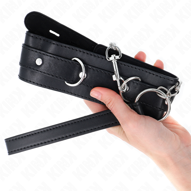 KINK - COLAR COM TRELA 65 CM PRETO 54 X 4.5 CM