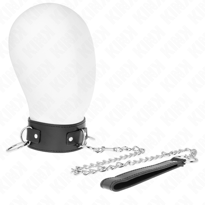 KINK - COLAR COM TRELA 65 CM COM 3 ARGOLAS MODELO 2 AJUSTÁVEL 36-43 CM X 5 CM