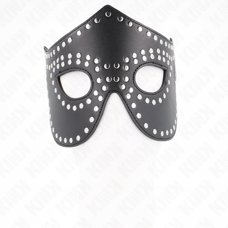 KINK - MÁSCARA EM POLIPELE COM REBITES MODELO 2 30 x 12 CM