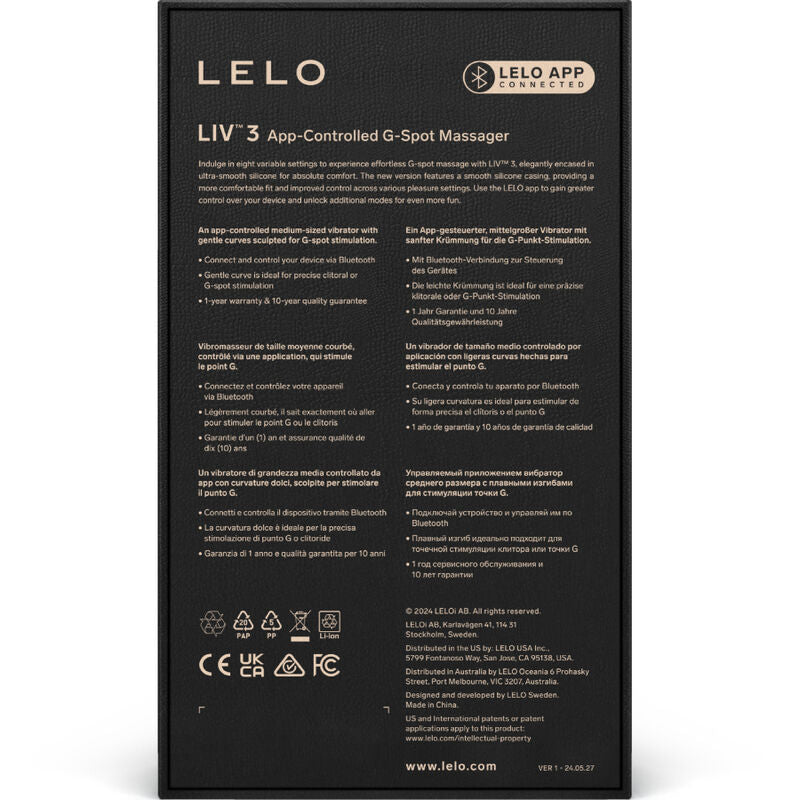 LELO - LIV™ 3 ESTIMULADOR PONTO G AZUL