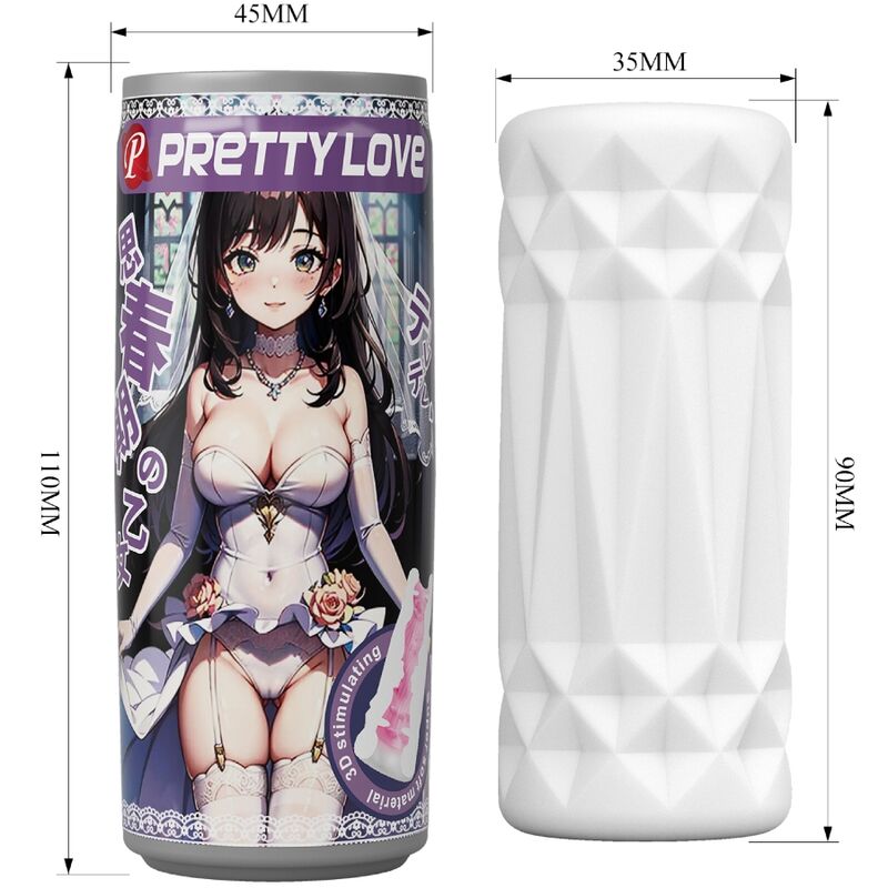 PRETTY LOVE - MASTURBADOR MASCULINO EM LATA MODELO 2