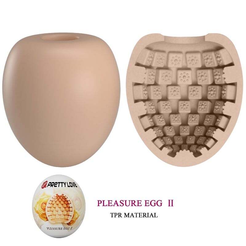 PRETTY LOVE - MASTURBADOR MASCULINO OVO NATURAL