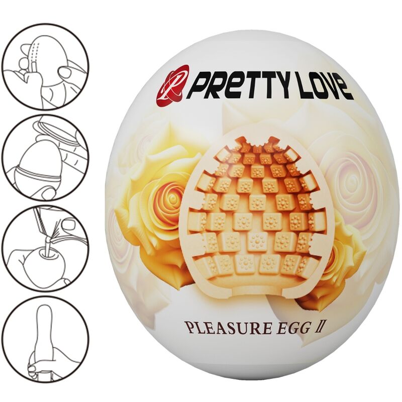 PRETTY LOVE - MASTURBADOR MASCULINO OVO NATURAL