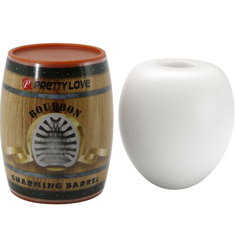 PRETTY LOVE - MASTURBADOR MASCULINO OVO BRANCO MODELO 2